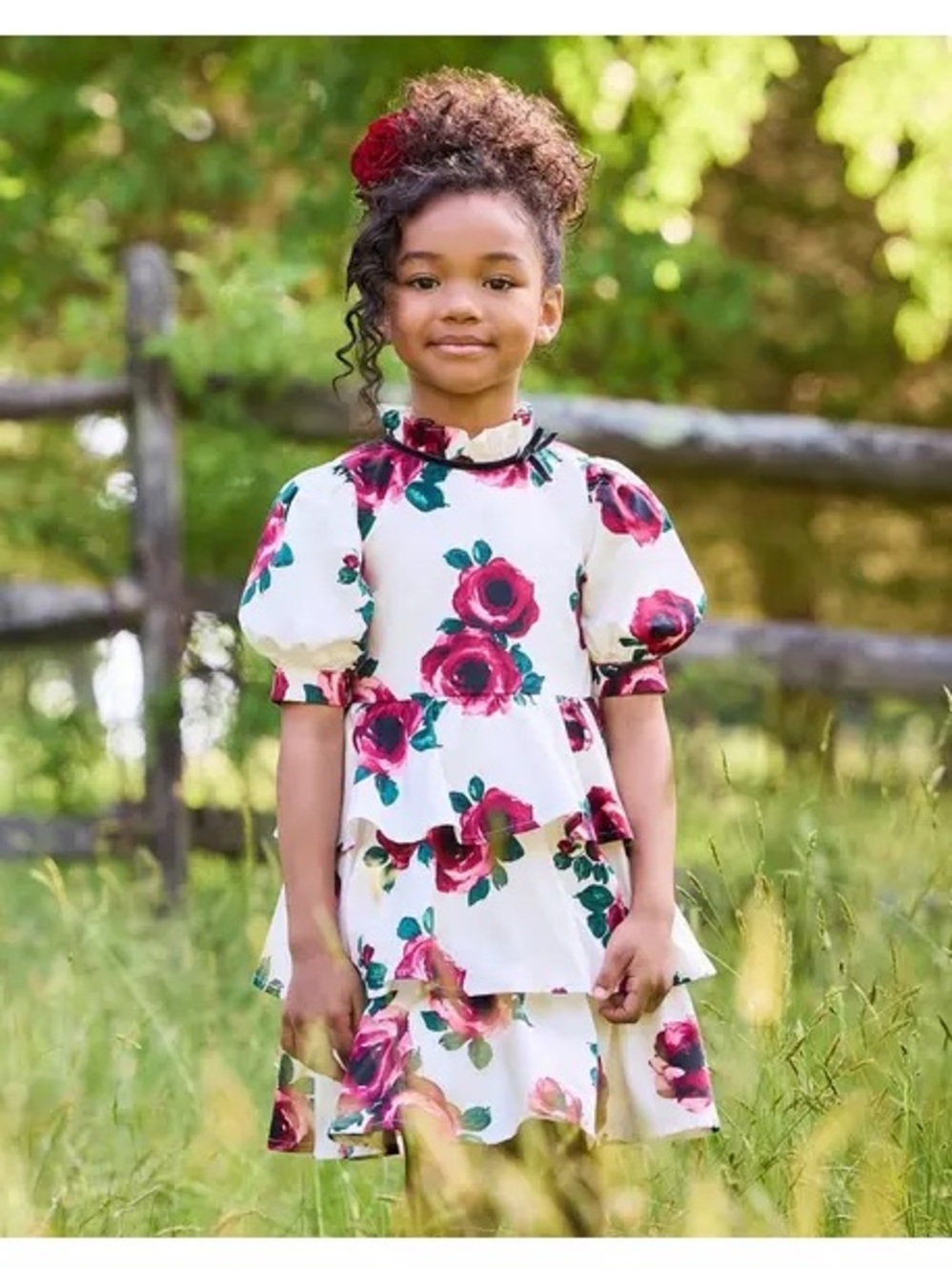 American Girl® X Janie And Jack Holiday Rose Party Dress